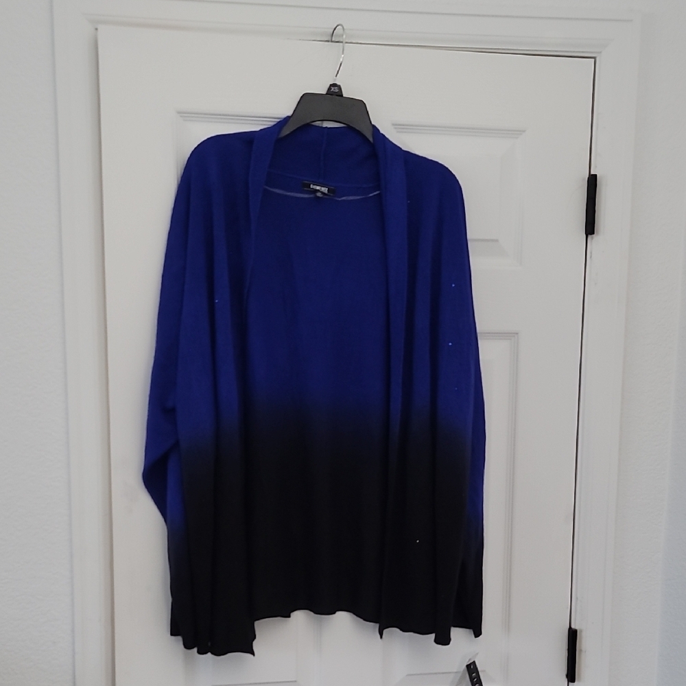 Elementz Royal Blue and Black Cardigan